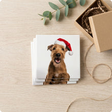 Irish Terrier ceramic coasters set of 4, gift set