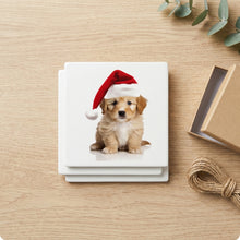 Lagotto Romagnolo Puppy ceramic coasters set of 4, gift set