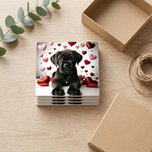 Cane Corso ceramic coasters set of 4, gift set