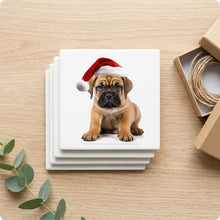 Bullmastiff Puppy ceramic coasters set of 4, gift set