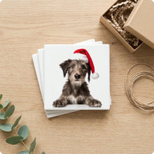 Scottish Deerhound Puppy ceramic coasters set of 4, gift set