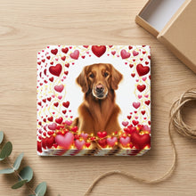 Golden Retriever ceramic coasters set of 4, gift set
