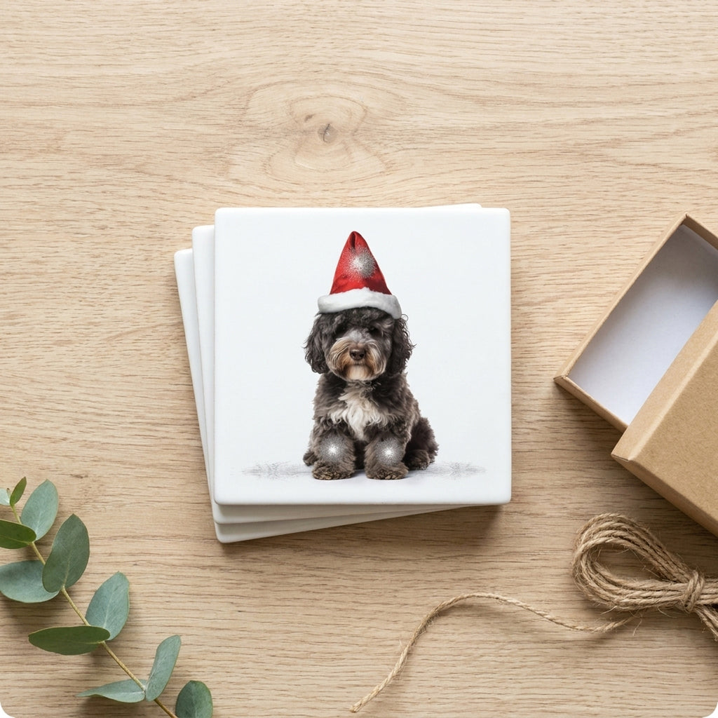 Belgian Laekenois ceramic coasters set of 4, gift set