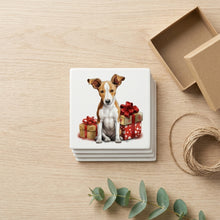 Ibizan Hound Puppy Drawing ceramic coasters set of 4, gift set