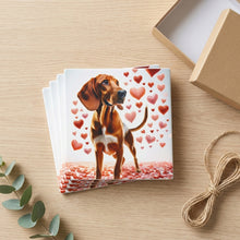 Beagle ceramic coasters set of 4, gift set