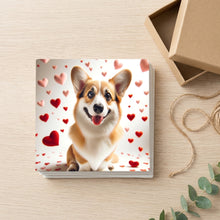 Pembroke Welsh Corgi ceramic coasters set of 4, gift set