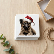 Belgian Tervuren Puppy Drawing ceramic coasters set of 4, gift set