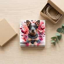 Australian Cattle Dog ceramic coasters set of 4, gift set