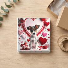 Jack Russell Terrier ceramic coasters set of 4, gift set