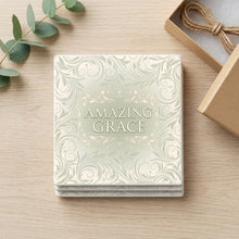 Amazing Grace ceramic coasters set of 4, gift set