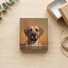 Great Dane Portrait ceramic coasters set of 4, gift set