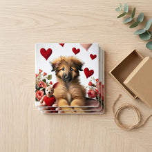 German Shepherd Dog ceramic coasters set of 4, gift set