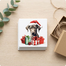 Azawakh Puppy Drawing ceramic coasters set of 4, gift set