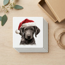 Sloughi Puppy Drawing ceramic coasters set of 4, gift set