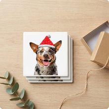 Australian Cattle Dog ceramic coasters set of 4, gift set