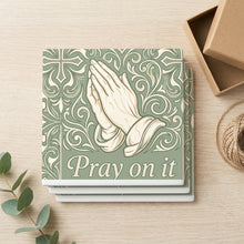 Pray On It ceramic coasters set of 4, gift set