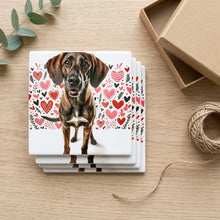Rhodesian Ridgeback ceramic coasters set of 4, gift set
