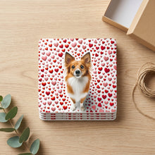 Papillon ceramic coasters set of 4, gift set