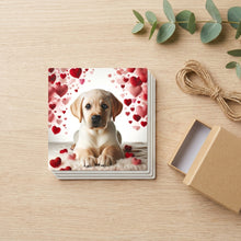 Labrador Retriever ceramic coasters set of 4, gift set