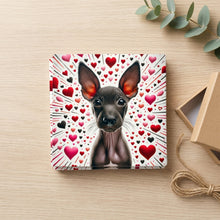 Xoloitzcuintli ceramic coasters set of 4, gift set