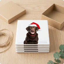 Labrador Retriever ceramic coasters set of 4, gift set