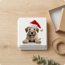 Soft Coated Wheaten Terrier Puppy ceramic coasters set of 4, gift set