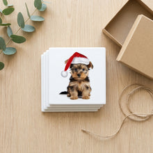 Silky Terrier Puppy ceramic coasters set of 4, gift set