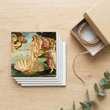 Birth Of Venus ceramic coasters set of 4, gift set
