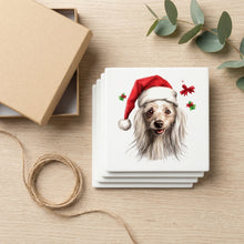 Chinese Crested ceramic coasters set of 4, gift set
