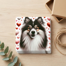 Finnish Lapphund ceramic coasters set of 4, gift set
