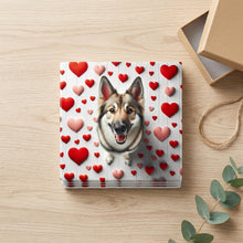 German Shepherd Dog ceramic coasters set of 4, gift set