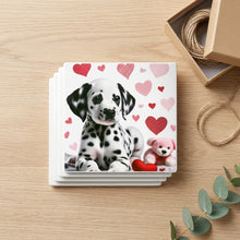 Dalmatian ceramic coasters set of 4, gift set