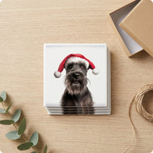 Cesky Terrier ceramic coasters set of 4, gift set