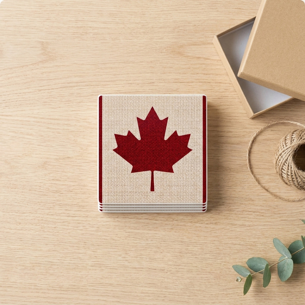 Canada Flag Pride ceramic coasters set of 4, gift set