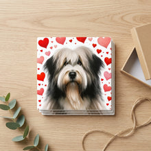 Tibetan Terrier ceramic coasters set of 4, gift set