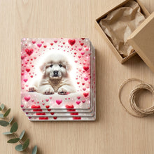 Golden Retriever ceramic coasters set of 4, gift set