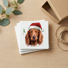 Irish Setter ceramic coasters set of 4, gift set
