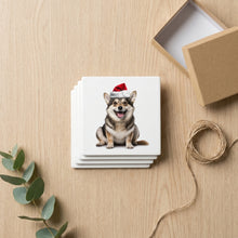 Swedish Vallhund ceramic coasters set of 4, gift set