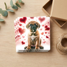 Mastiff ceramic coasters set of 4, gift set