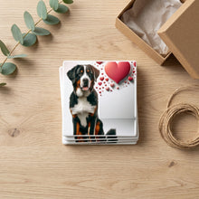 Bernese Mountain Dog ceramic coasters set of 4, gift set