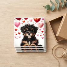 Yorkshire Terrier ceramic coasters set of 4, gift set