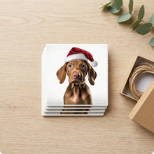 Vizsla Puppy ceramic coasters set of 4, gift set