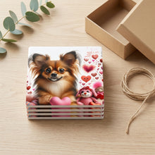 Chihuahua ceramic coasters set of 4, gift set