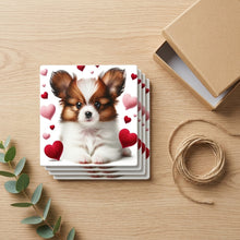 Papillon ceramic coasters set of 4, gift set