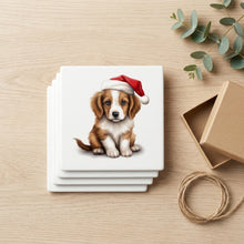 Kooikerhondje Puppy Drawing ceramic coasters set of 4, gift set