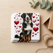 Bernese Mountain Dog ceramic coasters set of 4, gift set