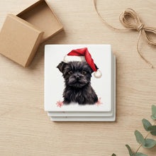 Affenpinscher Puppy Drawing ceramic coasters set of 4, gift set