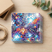 Disco Ball ceramic coasters set of 4, gift set