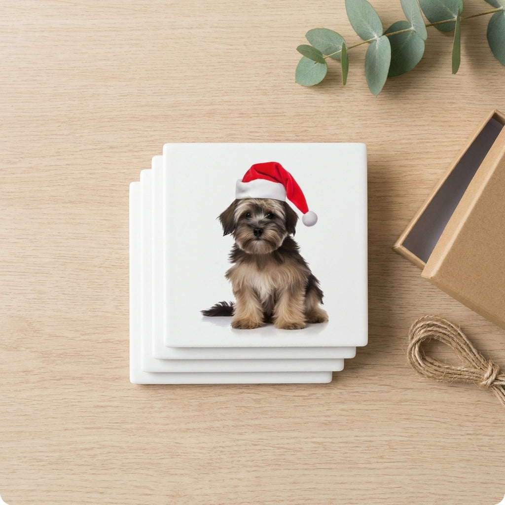 Löwchen ceramic coasters set of 4, gift set