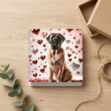 Mastiff ceramic coasters set of 4, gift set
